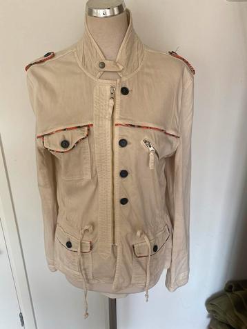 Expresso Denim Jasje Beige Maat 40 met stretch beschikbaar voor biedingen