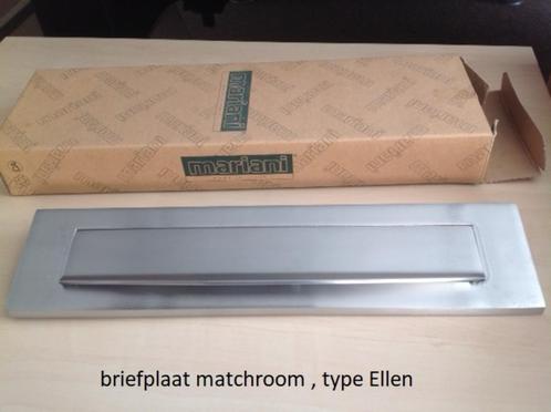 briefplaat mat chroom Mariani type Ellen, Tuin en Terras, Brievenbussen, Nieuw, Brievenbusklep, Overige materialen, Ophalen of Verzenden