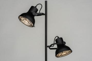 vloerlamp zwart bed tafel bank hoekbank lamp industrieel beschikbaar voor biedingen