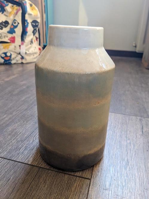 Mooie vaas, groen bruin beige kleur. Voor droogbloemen., Huis en Inrichting, Woonaccessoires | Vazen, Zo goed als nieuw, Overige kleuren