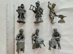 6 x tinnen beeldje Royal Daalderop., Antiek en Kunst, Antiek | Tin, Ophalen of Verzenden