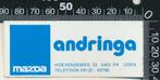 Sticker: Andringa - Mazda - Uden, Ophalen of Verzenden, Zo goed als nieuw, Auto of Motor