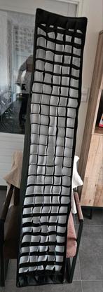 Falcon Eyes Strip Softbox 160x30cm met Grid, Ophalen of Verzenden, Gebruikt, Lamp of Flitsset