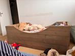 Knus peuterbed steigerhout 70x160, Kinderen en Baby's, Kinderkamer | Bedden, Ophalen, Zo goed als nieuw, 140 tot 160 cm, 70 tot 85 cm