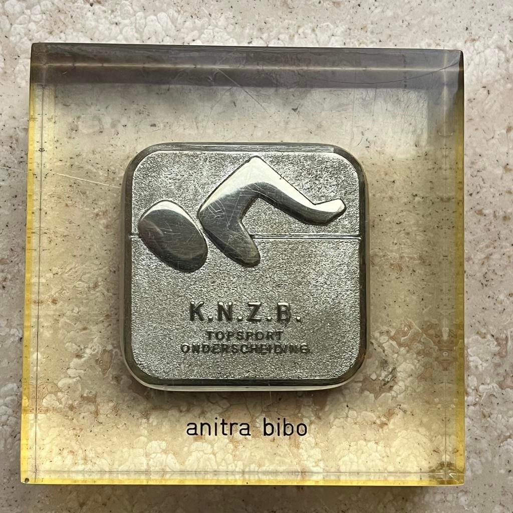 KNZB TOPSPORT ONDERSCHEIDING PLASTIEK, Postzegels en Munten, Penningen en Medailles, Ophalen of Verzenden, Overige materialen
