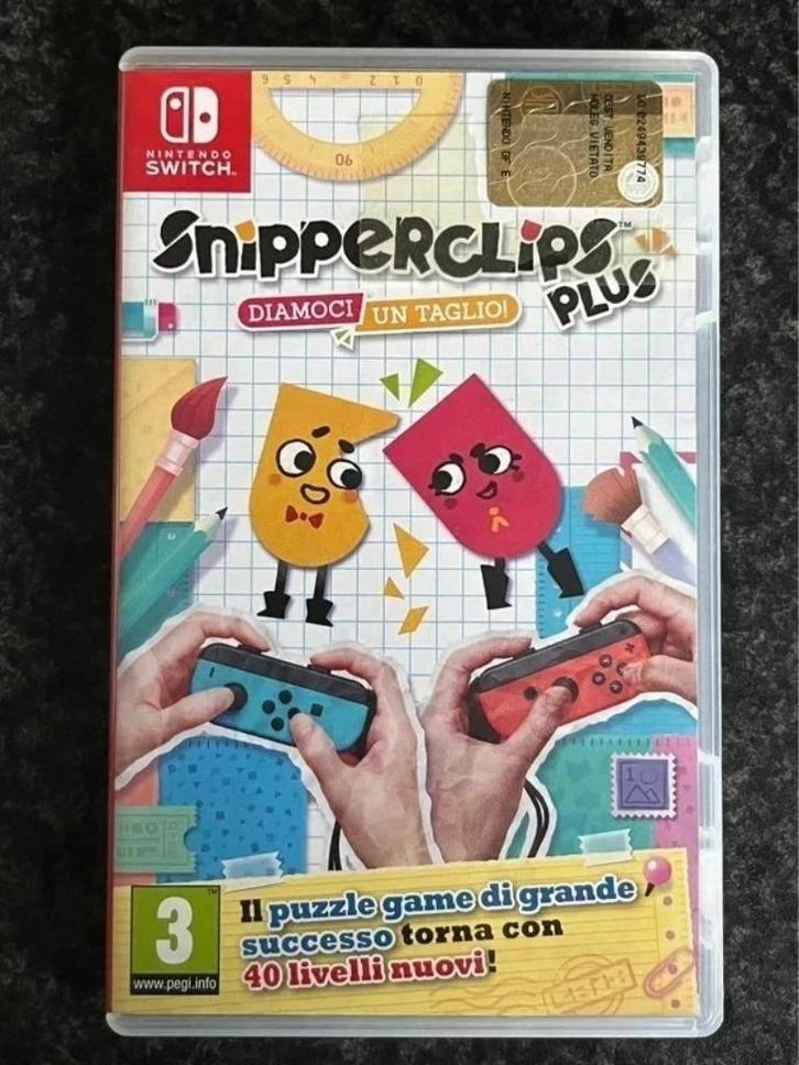 Snipperclips Plus Nintendo Switch PAL game, Spelcomputers en Games, Games | Nintendo Switch, Zo goed als nieuw, Avontuur en Actie
