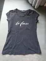 Zwart t-shirt la femme maat S/M, Ophalen of Verzenden, Zo goed als nieuw, Zwart, Korte mouw