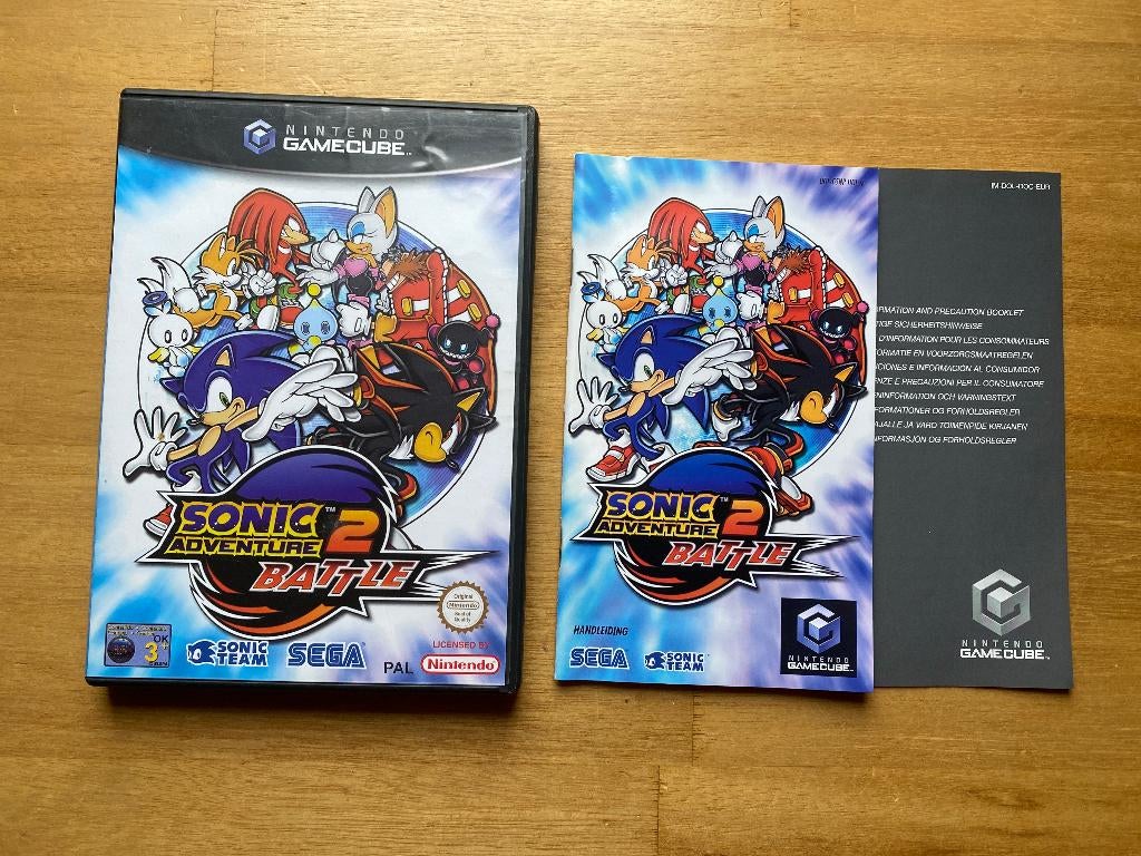 Sonic adventure 2 battle gamecube, Spelcomputers en Games, Games | Nintendo GameCube, Zo goed als nieuw, Avontuur en Actie, 3 spelers of meer