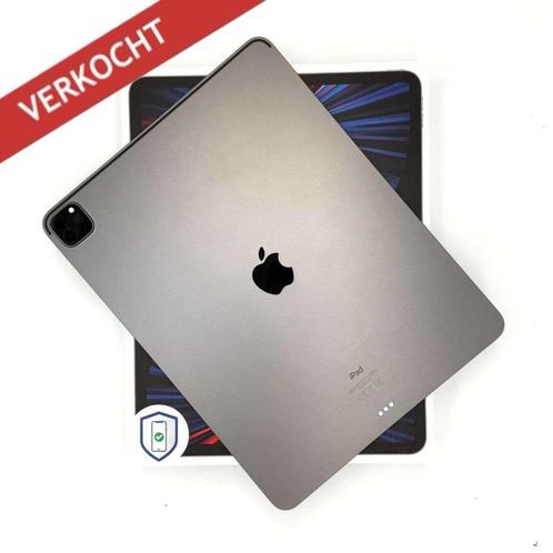 iPad Pro 12,9 5e M1 128GB grijs /krasvrij /97% batt /garanti, Computers en Software, Apple iPads, Zo goed als nieuw