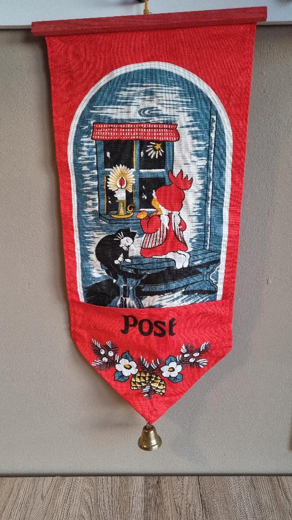 Vintage Design Kat Poes Kerst Post Houder Stildukar Zweden, Huis en Inrichting, Woonaccessoires | Wanddecoraties, Gebruikt, Verzenden