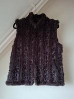 Donkerbruine bodywarmer mt 40, met imitatie bont, Ophalen of Verzenden, Zo goed als nieuw, Maat 38/40 (M), Bruin