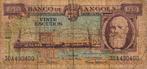 Angola 20 escudos 1956 - F, Postzegels en Munten, Bankbiljetten | Afrika, Verzenden, Overige landen, Los biljet