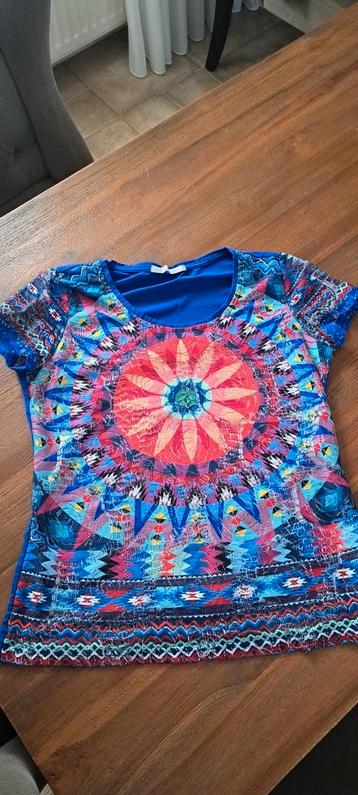 101 IDEES Kleurrijk Shirt  beschikbaar voor biedingen