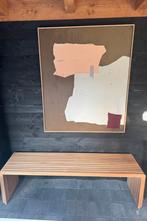 HKLiving Slatted Bench Teak, Huis en Inrichting, Tafels | Sidetables, Ophalen, Teakhout, Zo goed als nieuw, 25 tot 50 cm