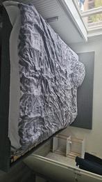 Mooi bed antraciet grijs, Ophalen, Tweepersoons, Zo goed als nieuw, 180 cm