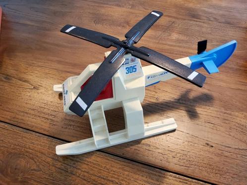 Mooie vintage 1974 Fisher Price rescue helicopter nr #305, Kinderen en Baby's, Speelgoed | Fisher-Price, Gebruikt, Auto of Voertuig