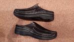 COMFORTABELE ZWARTE LEREN WOLKY INSTAPPERS KLOMPEN MUILEN 40, Ophalen of Verzenden, Zo goed als nieuw, WOLKY, Instappers