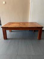 Massief houten salontafel, Huis en Inrichting, Tafels | Salontafels, Ophalen, 100 tot 150 cm, 50 tot 100 cm, Zo goed als nieuw