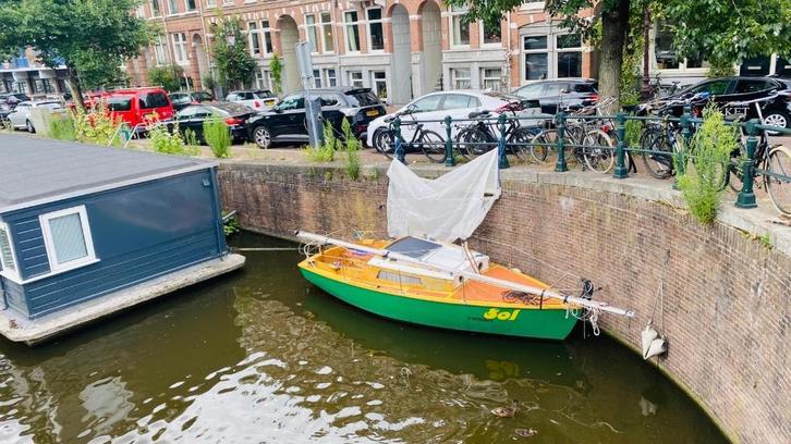 kolibri 5.60, Watersport en Boten, Kajuitzeilboten en Zeiljachten, Zo goed als nieuw, Hout, Tot 6 meter, Elektrisch, Ophalen