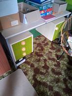 Bureau met groene lades, Ophalen, In hoogte verstelbaar, Gebruikt, Bureau