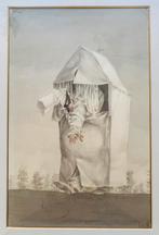 Peter Vos - 'Pulcinella' origineel werk op groot formaat, Antiek en Kunst, Ophalen of Verzenden