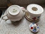Theepot met Waxinelichthouder boerenbont, Ophalen, Zo goed als nieuw