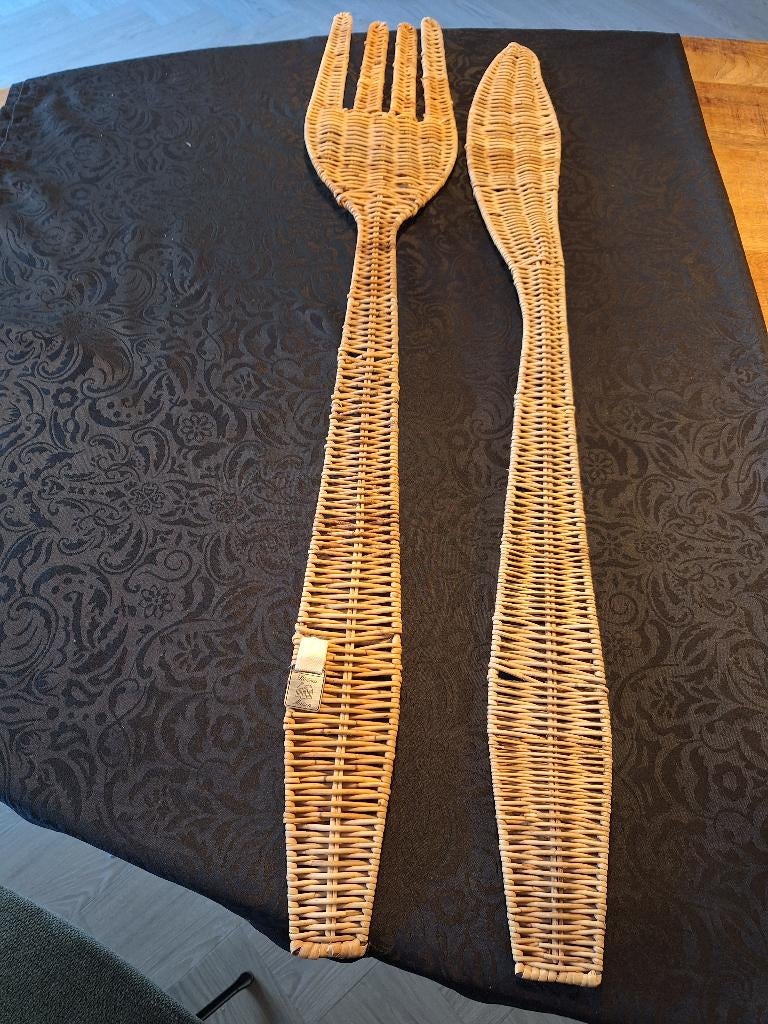 rotan bestek set Riviera Maison, Ophalen, Zo goed als nieuw