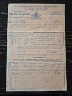 2 x aanslagbiljet 1915 1917 Godschalk Amsterdam, Verzenden, Overige typen