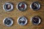 6 EUROMUNTEN IN KLEUR, UNC met schilderijen Johannes Vermeer, Ophalen of Verzenden