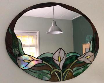 Tiffany glas in lood spiegel wandkunst beschikbaar voor biedingen