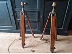 2 x Riviera maison tripot lamp verstelbaar van hout, Ophalen, Zo goed als nieuw, Hout