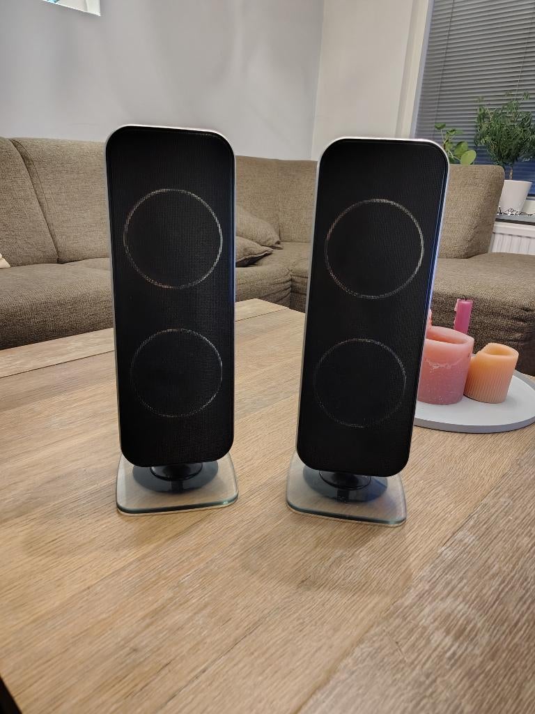 Philips HTS7200 Speaker Set, Audio, Tv en Foto, Luidsprekers, Gebruikt, Front, Rear of Stereo speakers, 60 tot 120 watt, Philips