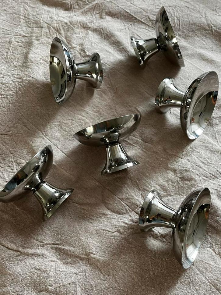 Inox ijscoupe set, Huis en Inrichting, Keuken | Servies, Zo goed als nieuw, Overige stijlen, Ophalen of Verzenden