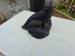 zware mooie vintage zeehond beeld met jong, Ophalen of Verzenden, Zo goed als nieuw, Overige typen