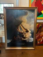 Olieverf doek A.Otter 90x68cm Apostelen, Antiek en Kunst, Ophalen