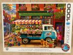 Legpuzzel 1000 stukjes Der Blumenwagen compleet., Hobby en Vrije tijd, Denksport en Puzzels, Ophalen, 500 t/m 1500 stukjes, Zo goed als nieuw