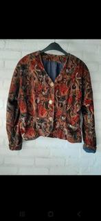 Vintage suede jasje met gouden knopen Size S/M, Overige kleuren, Ophalen of Verzenden, Zo goed als nieuw, Vintage