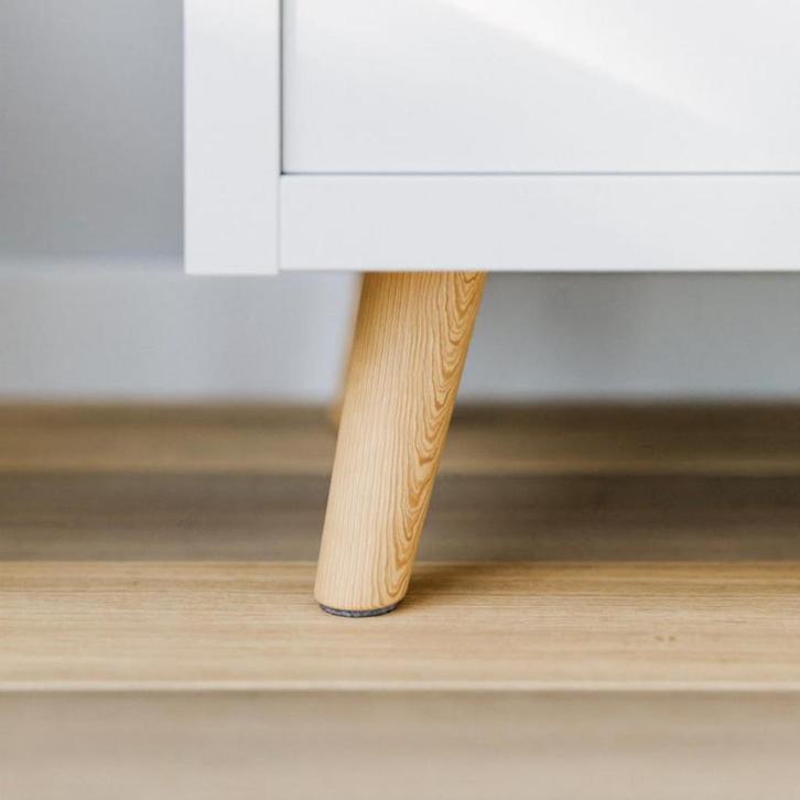 Mooie set eikenhout bruine Poten voor o.a. kallax, Huis en Inrichting, Tafelonderdelen, Zo goed als nieuw, Tafelpoot, Minder dan 50 cm