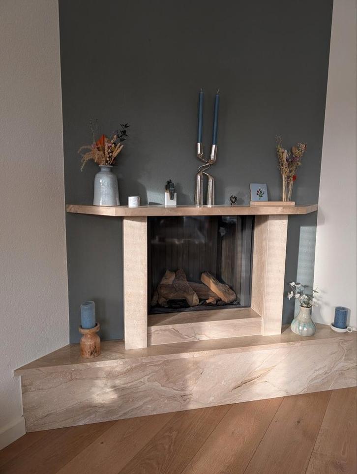 Inbouw gashaard van Dru Venteo SL met schouw (optioneel), Huis en Inrichting, Kachels, Gebruikt, Inbouw, Gaskachel, Gas, Ophalen