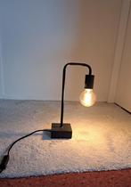 Zwarte Lucide Lorin tafellamp 1xE27 incl LED lamp, Ophalen of Verzenden, Zo goed als nieuw, Glas, Minder dan 50 cm