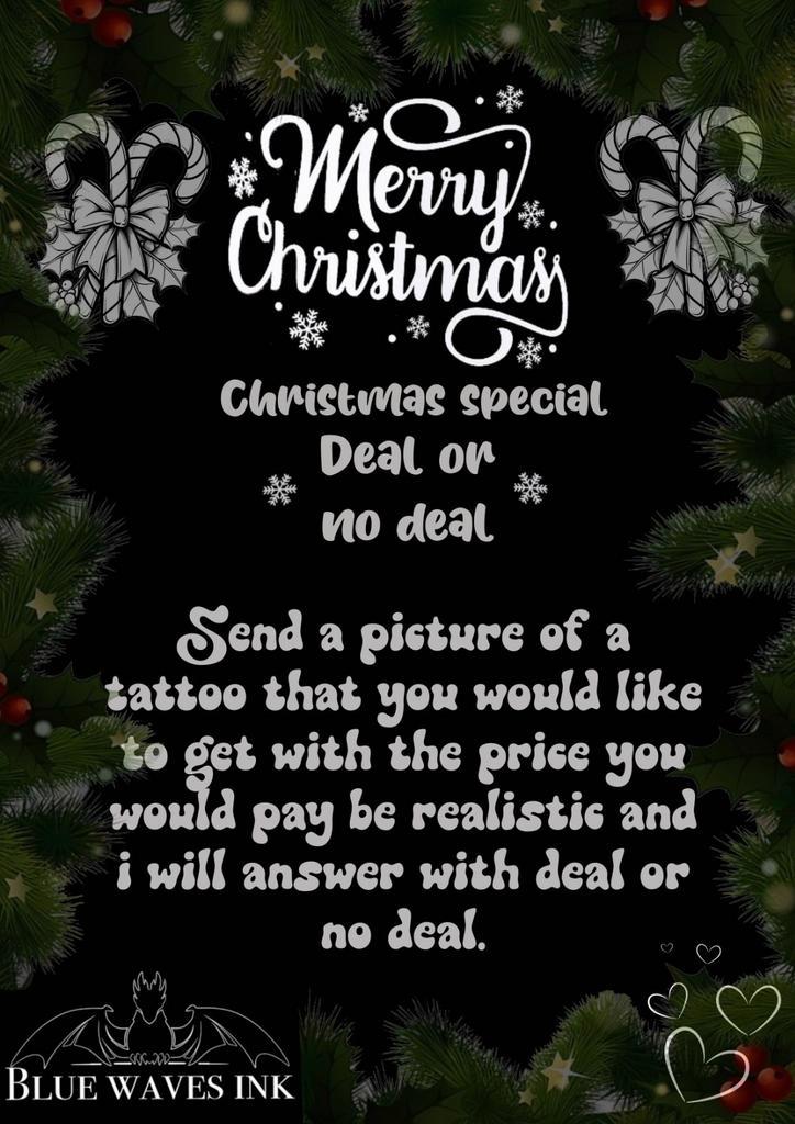 ️Christmas special tattoo!!️, Vacatures, Vacatures | Modellen, Overige niveaus, Starter, Overige vormen, Variabele uren