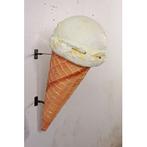 Vanille gevel ijsje 90 cm - polyester schepijs 1 bol ijs, Nieuw, Ophalen