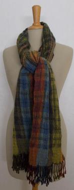 Mooie kleuren 100% pure wool sjaal made in India, Verzenden, Zo goed als nieuw, Maat 42/44 (L), Sjaal