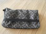 Claudio Ferrici clutch stof, zwart grijs, Sieraden, Tassen en Uiterlijk, Ophalen of Verzenden, Zo goed als nieuw, Avondtasje, Zwart