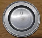Tinnen wandbord uit NL - Zeister Pewter dia. 25cm gew.750 gr, Antiek en Kunst, Ophalen of Verzenden