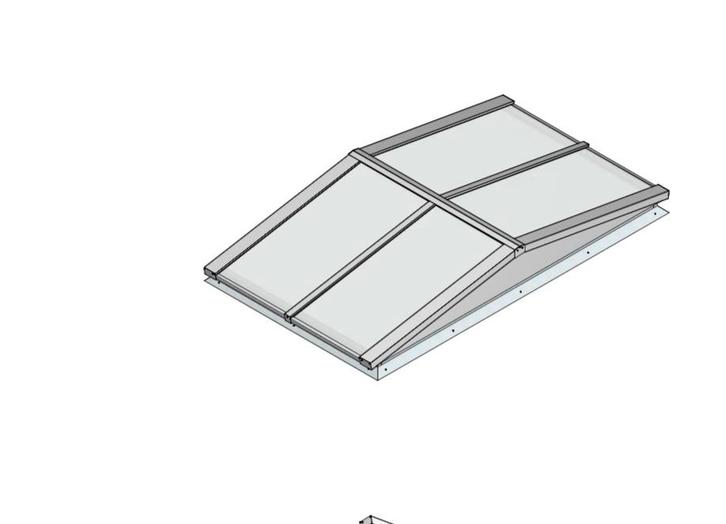 Geisoleerde lichtstraat 174,5x305cm hr++ glas 25% korting, Tuin en Terras, Overkappingen, Zo goed als nieuw, Veranda, Ophalen