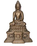 Nepalese vuurvergulde bronzen Boeddha, Ophalen of Verzenden, Gebruikt