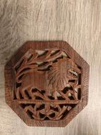 Houten decoratie met leeuw, Antiek en Kunst, Ophalen of Verzenden
