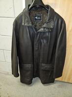Leren jas maat 58 donker bruin, Kleding | Heren, Jassen | Winter, Ophalen, Zo goed als nieuw, Maat 56/58 (XL), Bruin