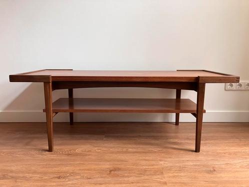 Vintage Deens design salontafel, Huis en Inrichting, Tafels | Salontafels, Gebruikt, Minder dan 50 cm, Minder dan 50 cm, 100 tot 150 cm